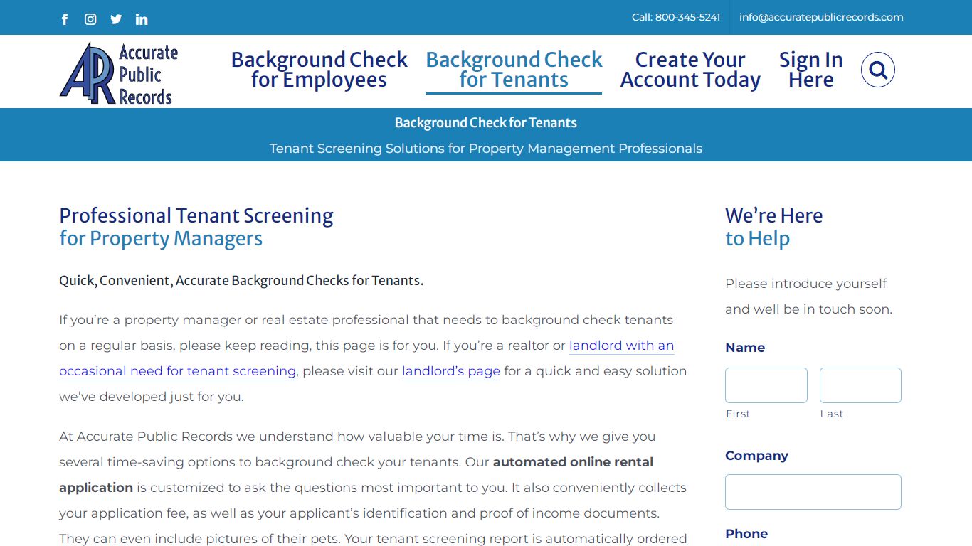 Background Check for Tenants - Accurate Public Records